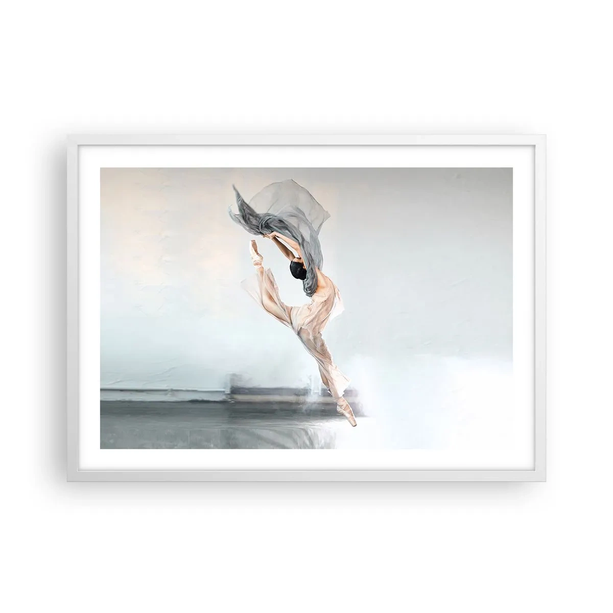 Plagát v bielom ráme - V tanečnom vytrhnutí - 70x50 cm