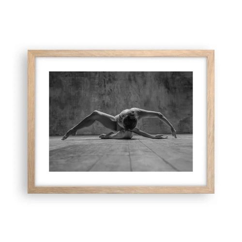 Plagát v ráme zo svetlého duba - Nájdená symetria - 40x30 cm