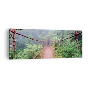Obraz na plátne - Zavesený nad korunami - 140x50 cm