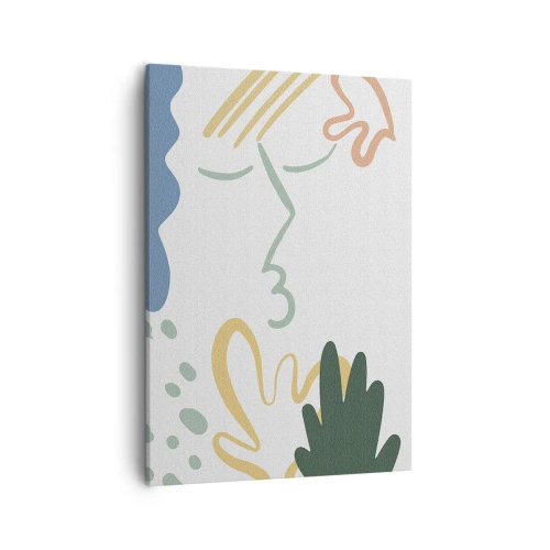 Obraz na plátne - Bozk kvetov - 50x70 cm