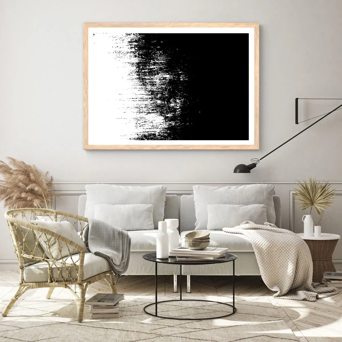 Plagát v ráme zo svetlého duba - Víťazom sa stáva... - 100x70 cm