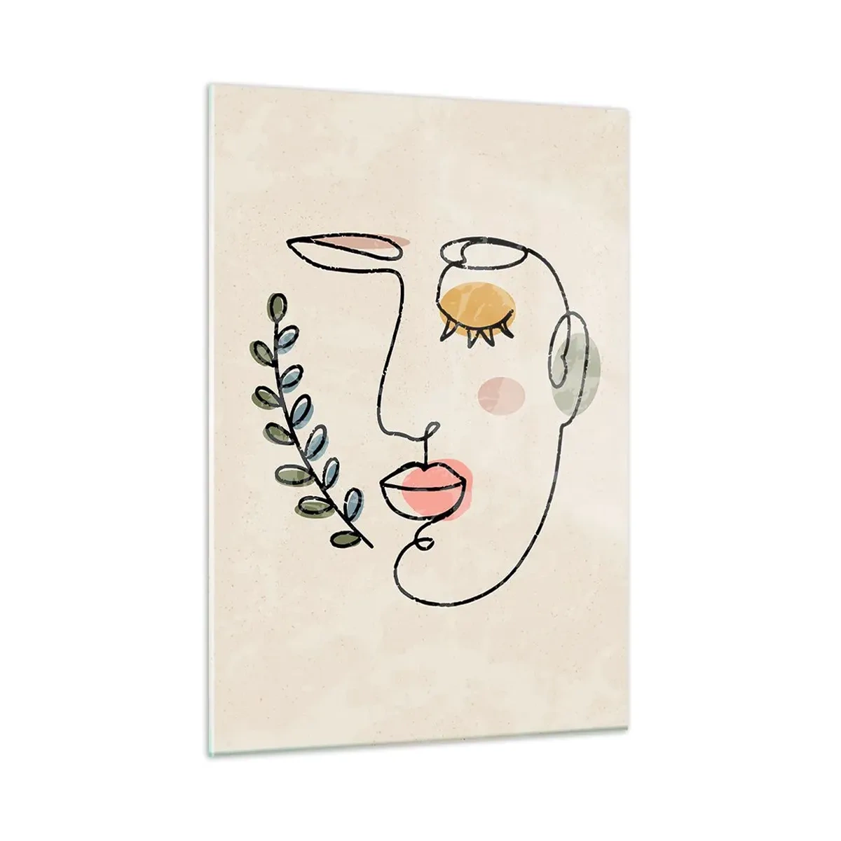 Obraz na skle - Nájdený pokoj - 50x70 cm