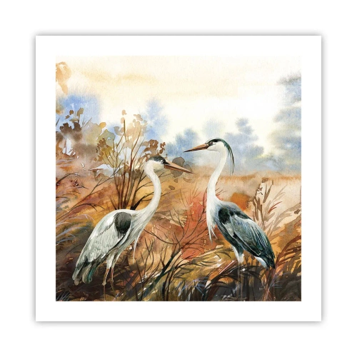 Plagát - Kam na jeseň? - 50x50 cm