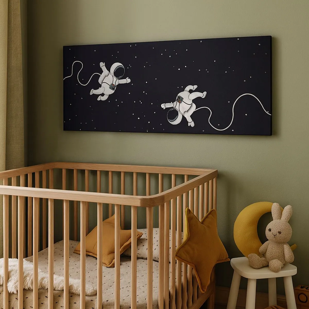 Obraz na plátne - Kozmický tanec - 100x40 cm