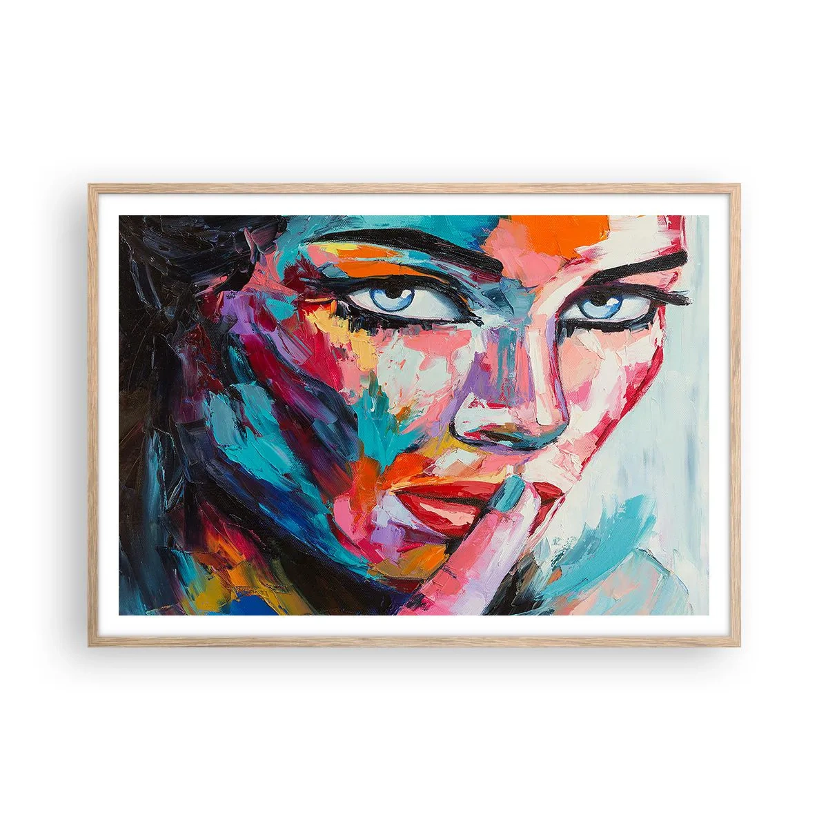 Plagát v ráme zo svetlého duba - Naše prvé tajomstvo - 100x70 cm