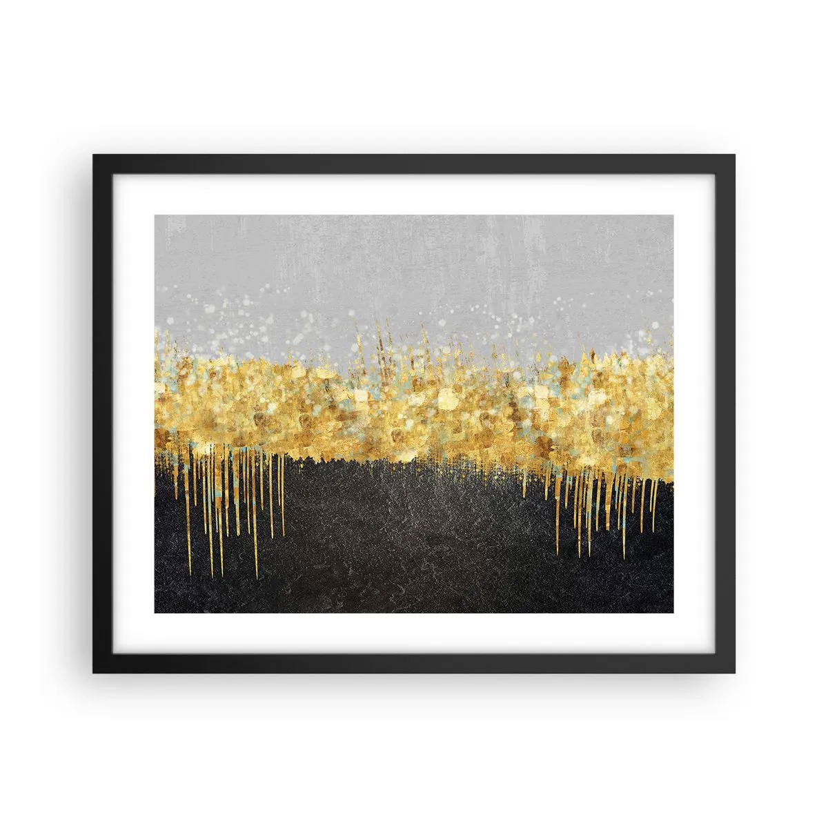 Plagát v čiernom ráme - Dovnútra a nahor - 50x40 cm