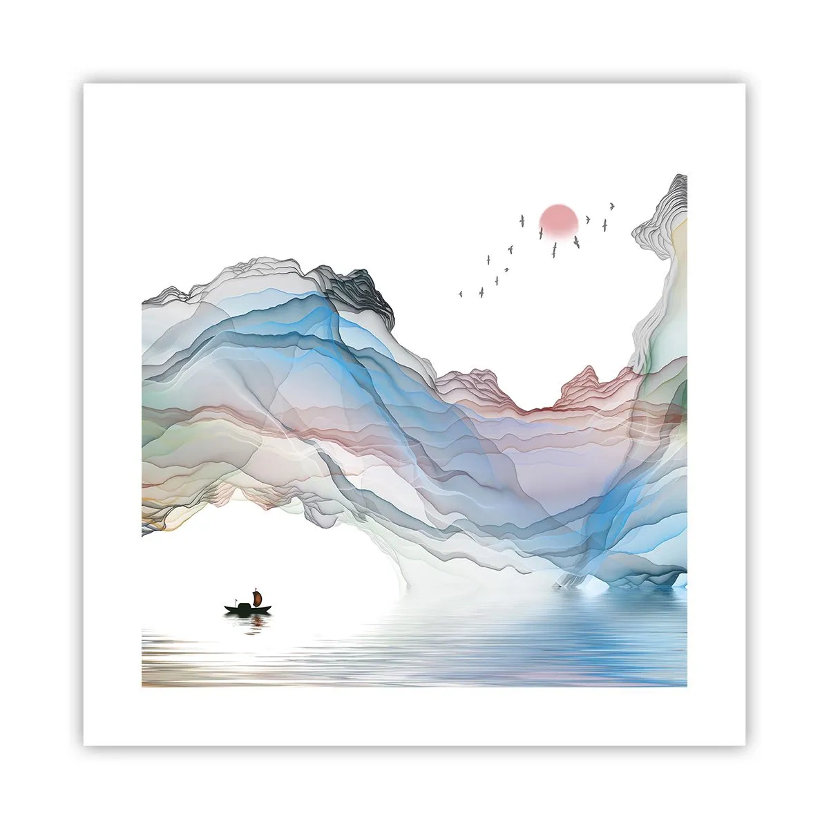 Plagát - Ku krištáľovým horám - 40x40 cm