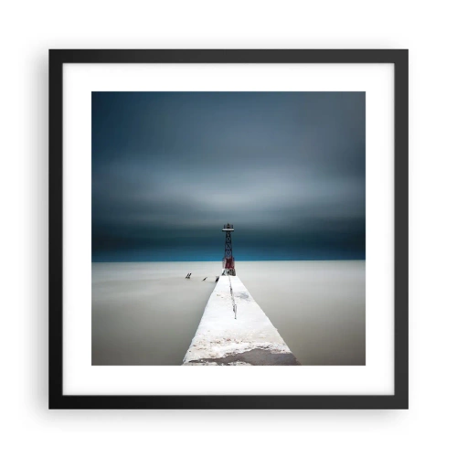 Plagát v čiernom ráme - Stretnúť sa s nekonečnom - 40x40 cm