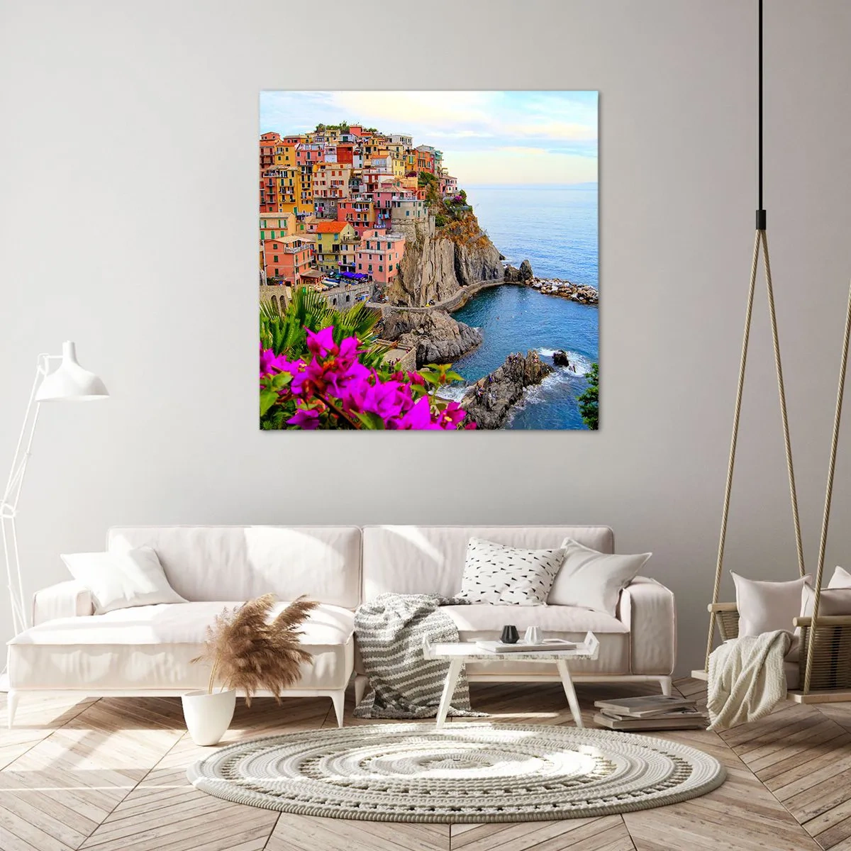 Obraz na plátne - Usmievavé mesto - 50x50 cm