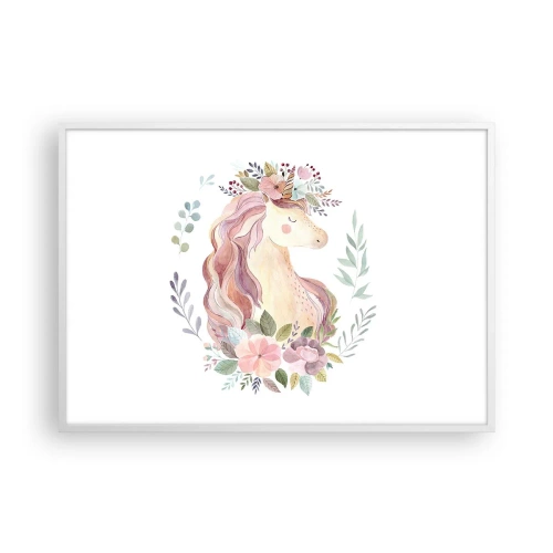 Plagát v bielom ráme - Pozvánka do ríše rozprávok - 100x70 cm