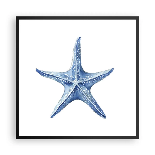 Plagát v čiernom ráme - Hviezda mora - 60x60 cm