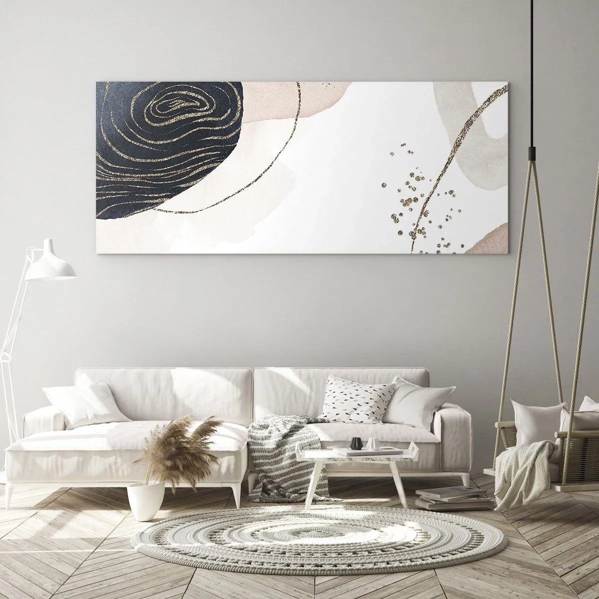 Obraz na skle - Všetko plynie - 100x40 cm