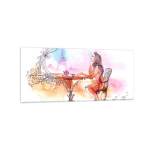 Obraz na skle - Parížska elegancia - 120x50 cm