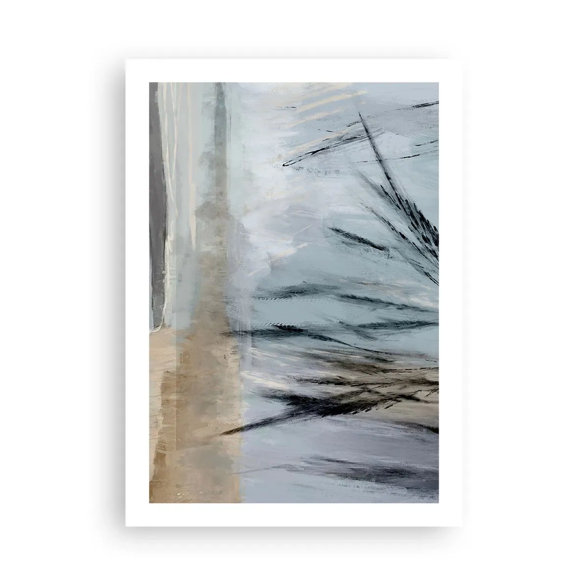 Plagát - Zimné polia - 50x70 cm