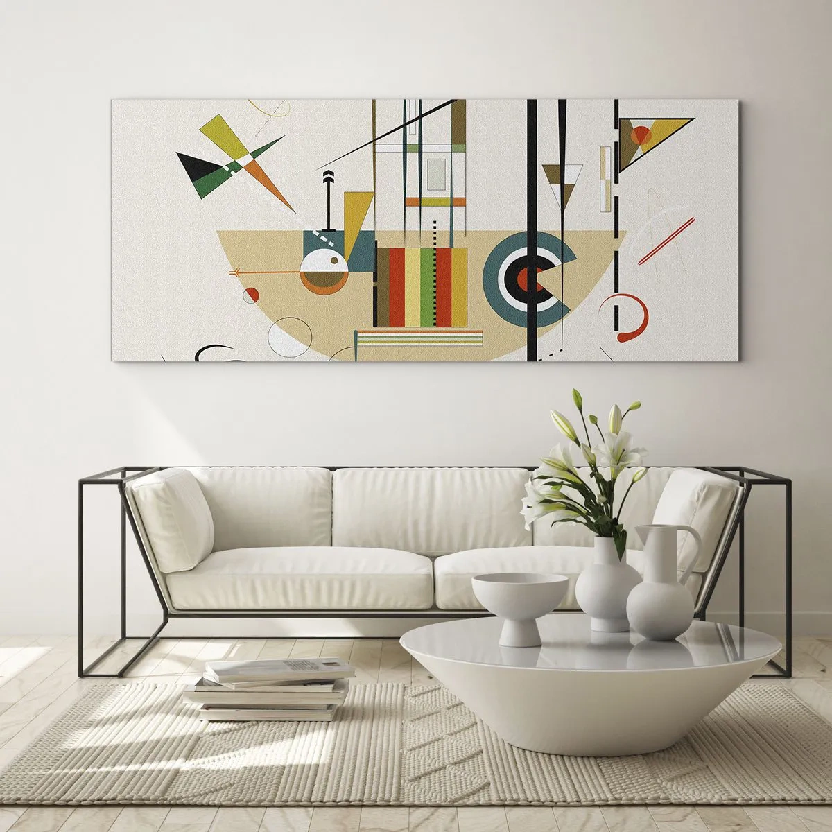Obraz na skle - A svet sa smeje - 100x40 cm