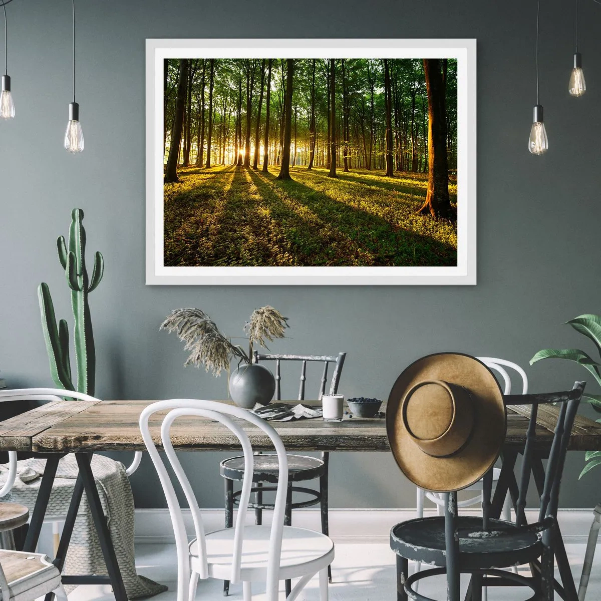 Plagát v bielom ráme - Fotografie všetkých jarí - 91x61 cm