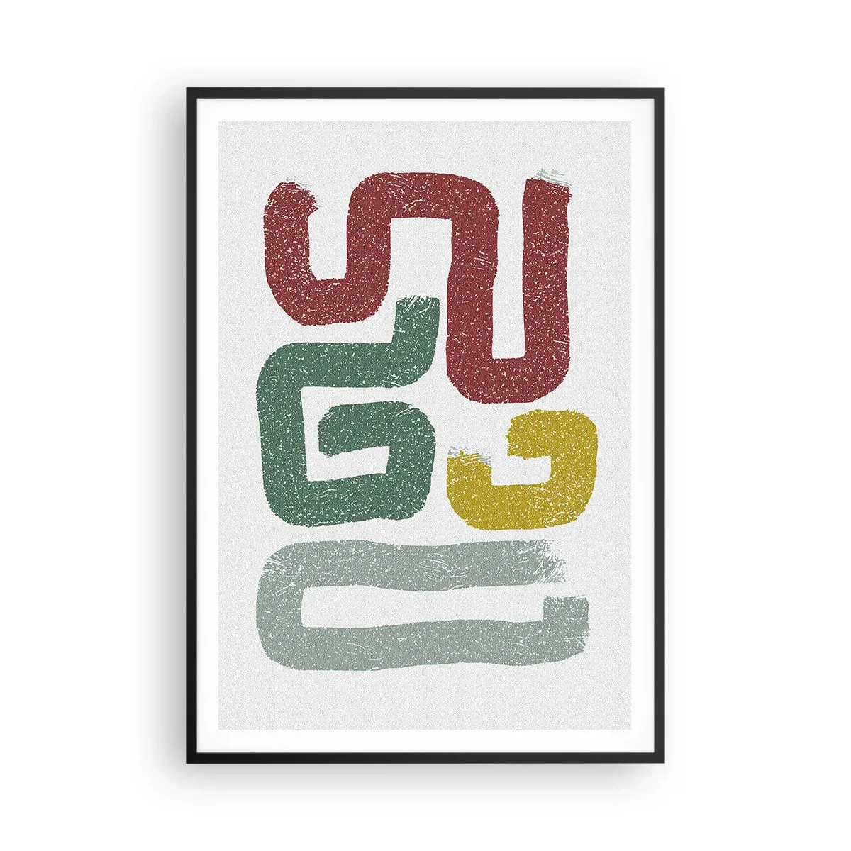 Plagát v čiernom ráme - V neznámom jazyku - 70x100 cm