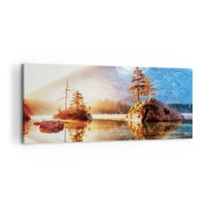 Obraz na plátne - Príroda v novom svetle - 100x40 cm
