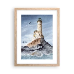 Plagát v ráme zo svetlého duba - Nepremožiteľná - 30x40 cm