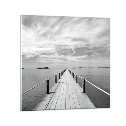 Obraz na skle - Čo tak cesta… - 30x30 cm