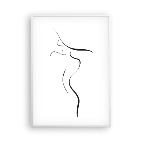 Plagát v bielom ráme - Nepolapiteľná ako vlna - 70x100 cm