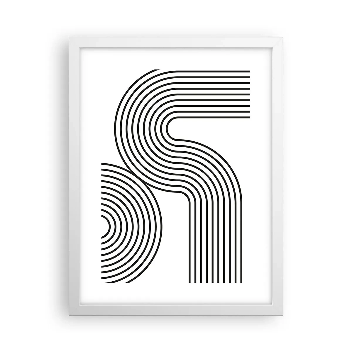 Plagát v bielom ráme - V zákrute - 30x40 cm