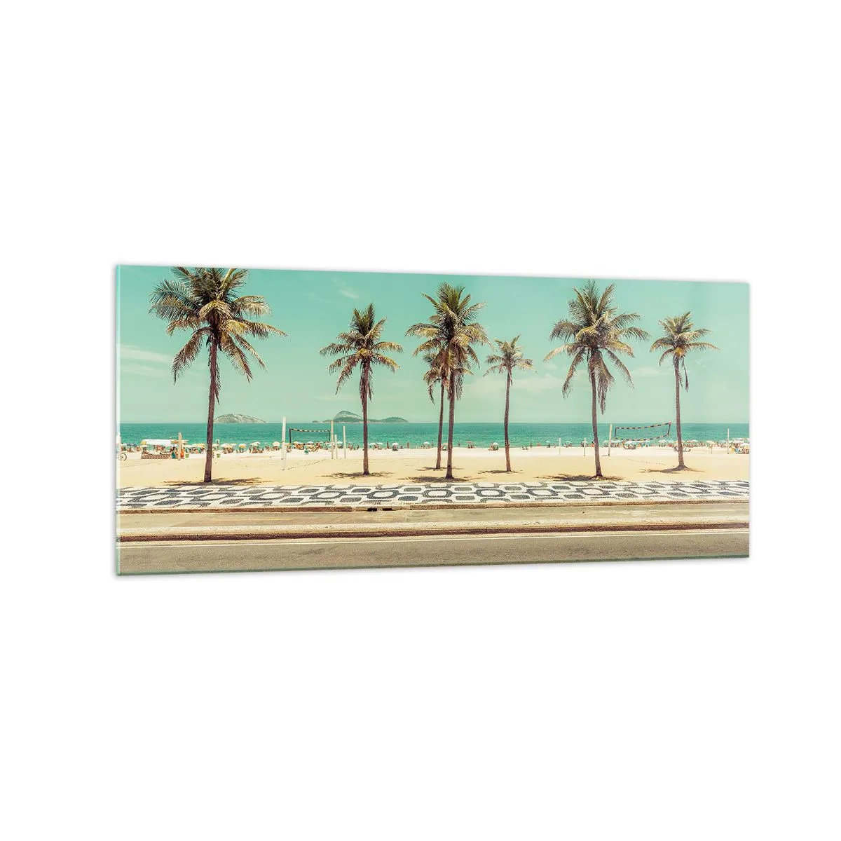 Obraz na skle - Stráženie pláže - 120x50 cm