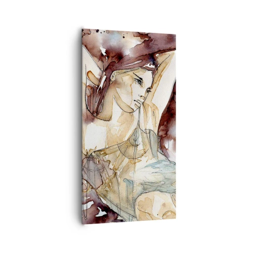 Obraz na plátne - Fialová nálada - 65x120 cm