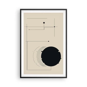 Plagát v čiernom ráme - Pružná a dynamická kompozícia - 61x91 cm