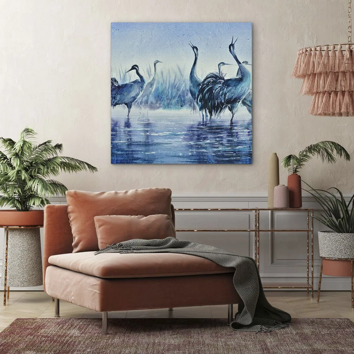 Obraz na plátne - Ranné stretnutie - 60x60 cm