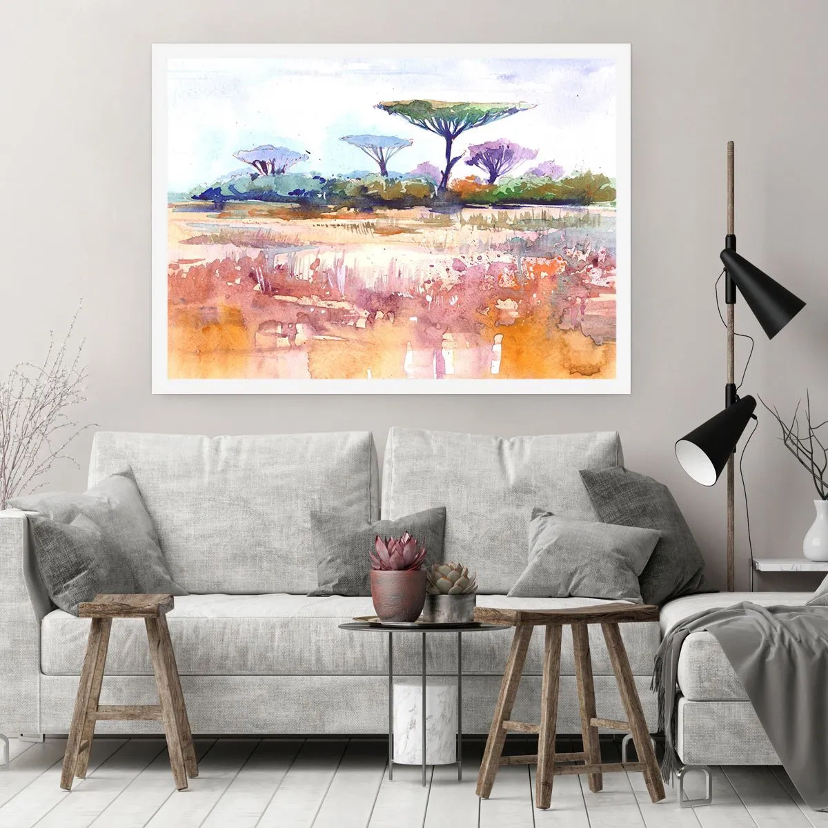 Plagát - Farby savany - 70x50 cm