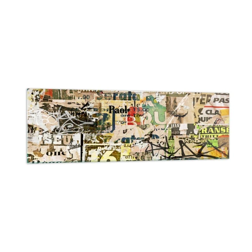 Obraz na skle - Och, deje sa to... - 160x50 cm