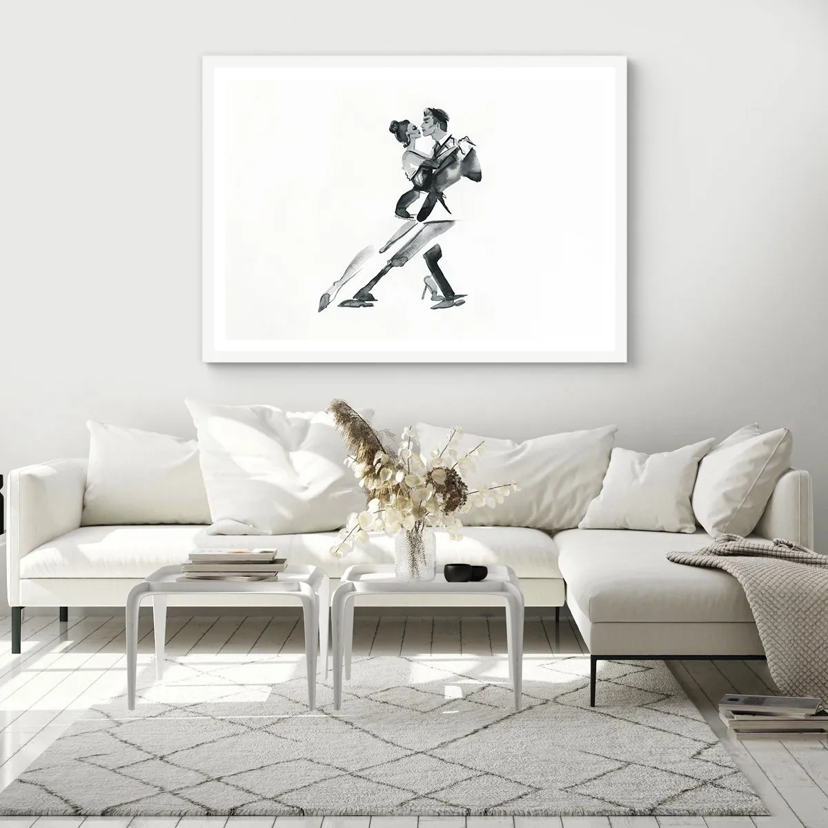 Plagát v bielom ráme - V jednom rytme - 100x70 cm