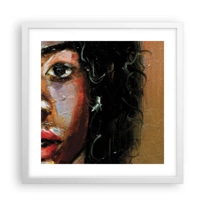 Plagát v bielom ráme - Čierna a jas - 40x40 cm