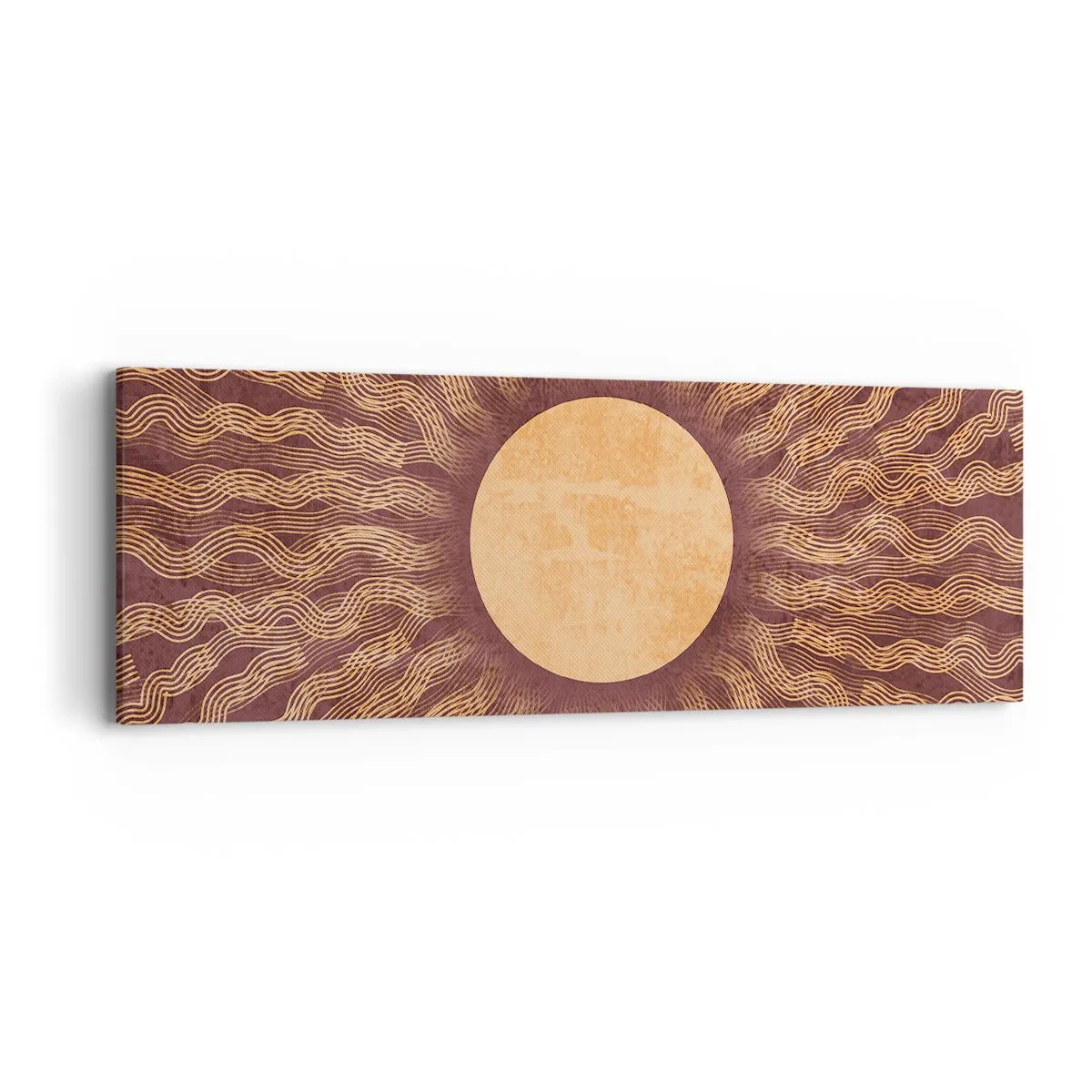 Obraz na plátne - Ikona slnka - 90x30 cm