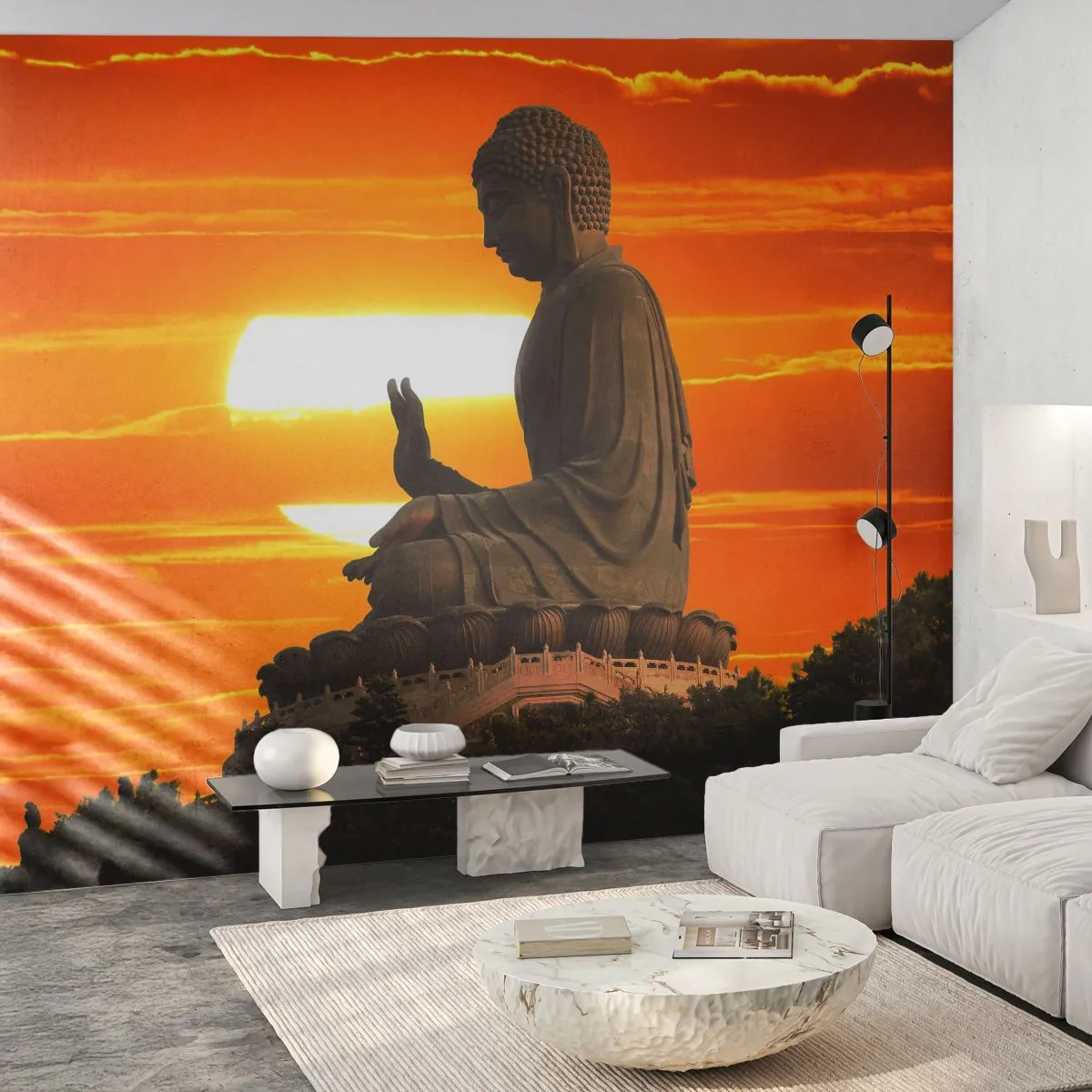 Fototapeta Premium Sand - Bez strachu zo sveta - Ázie, Budha, Kultúra - 300x210 cm