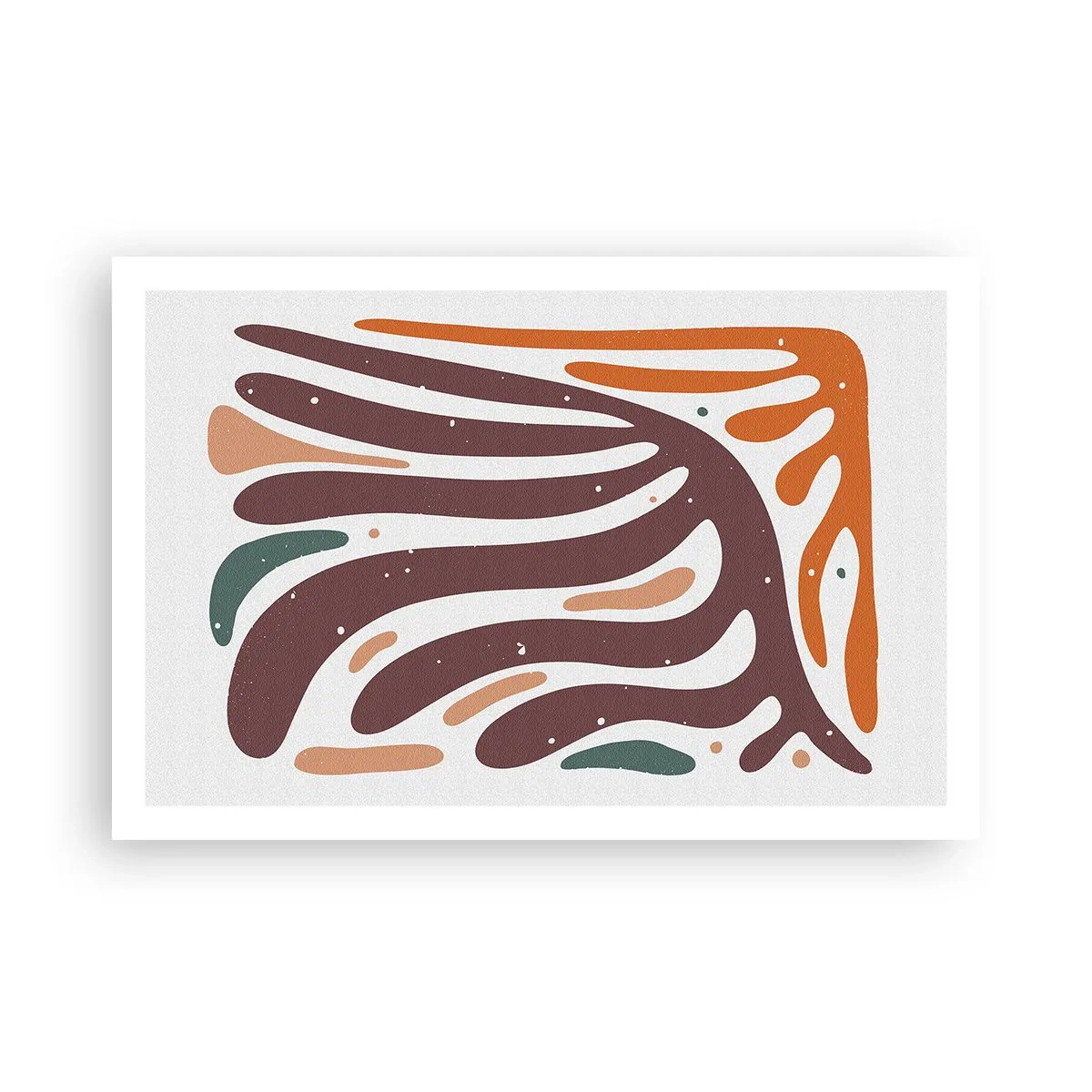 Plagát - Organická a radiálna kompozícia - 91x61 cm