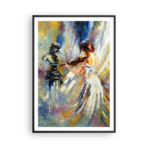 Plagát v čiernom ráme - Oživenie citom - 70x100 cm