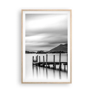 Plagát v ráme zo svetlého duba - Jemnosť a sila - 61x91 cm