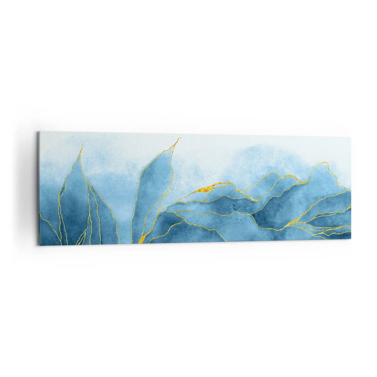 Obraz na plátne - Blankyt v zlate - 160x50 cm