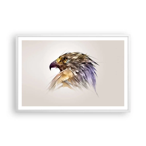 Plagát v bielom ráme - Portrét bojovníka - 91x61 cm