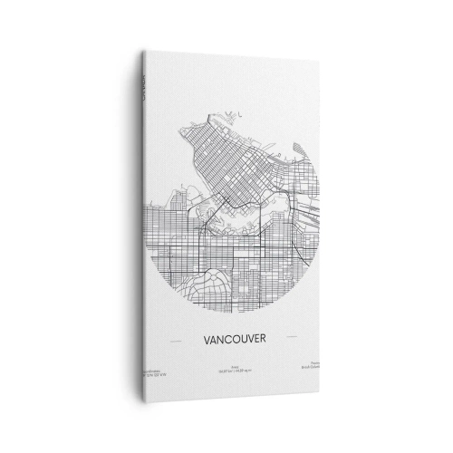 Obraz na plátne - Anatómia Vancouveru - 45x80 cm