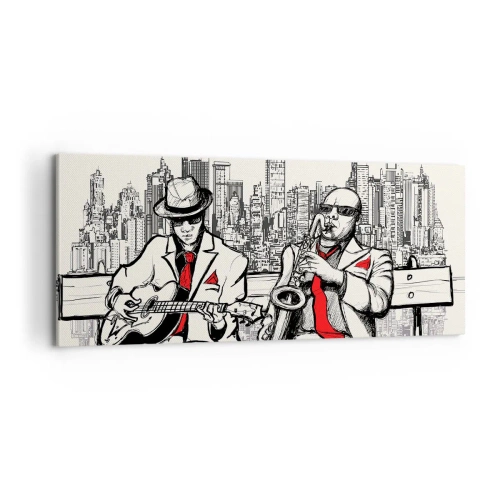 Obraz na plátne - Newyorská improvizácia - 100x40 cm