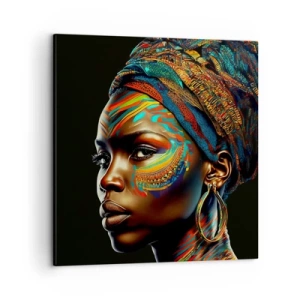 Obraz na plátne - Africká kráľovná - 50x50 cm