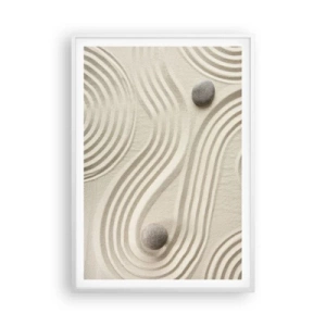 Plagát v bielom ráme - Dotyk tepla - 70x100 cm