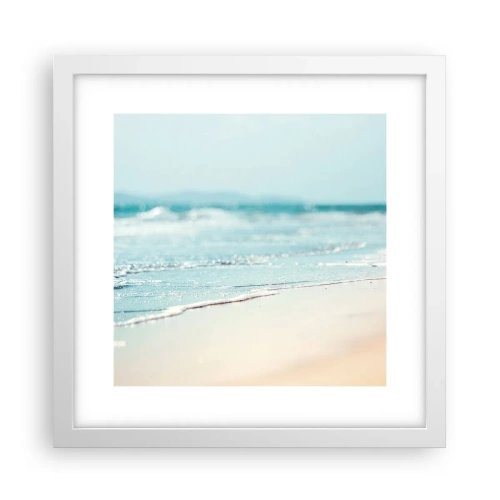 Plagát v bielom ráme - Teplo a hluk - 30x30 cm