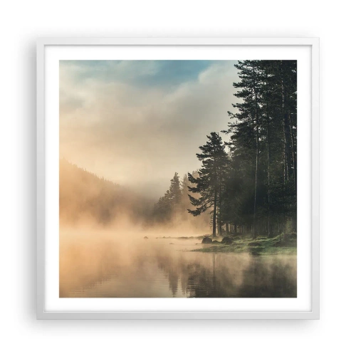 Plagát v bielom ráme - Zrodenie dňa - 60x60 cm