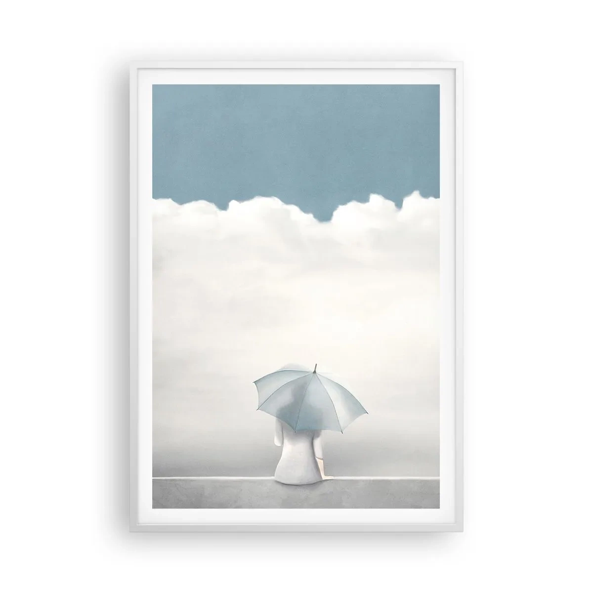 Plagát v bielom ráme - Na hrane reality a snov - 70x100 cm