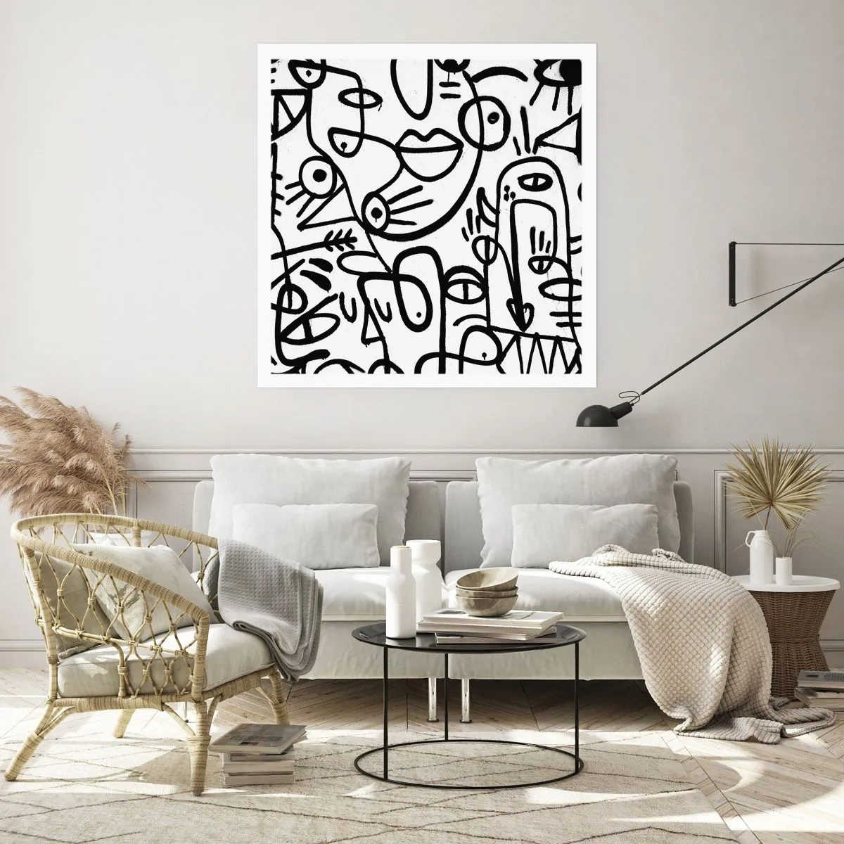 Plagát - Tváre a preludy - 40x40 cm