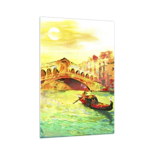 Obraz na skle - Púť zamilovaných - 70x100 cm